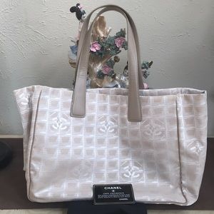Authentic Chanel travel line tote